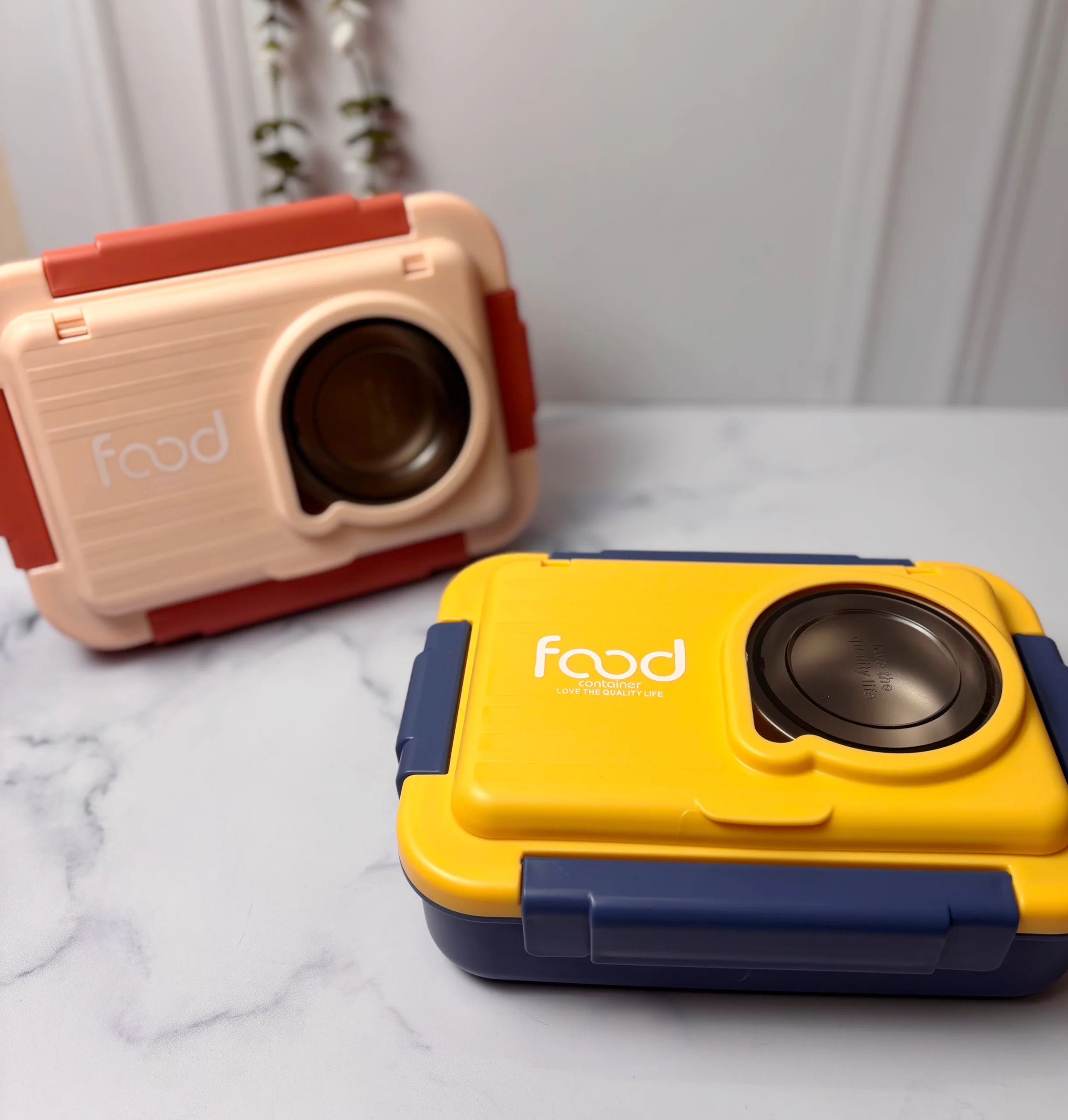 لانچ باکس استیل سه قسمتی کاسه دار