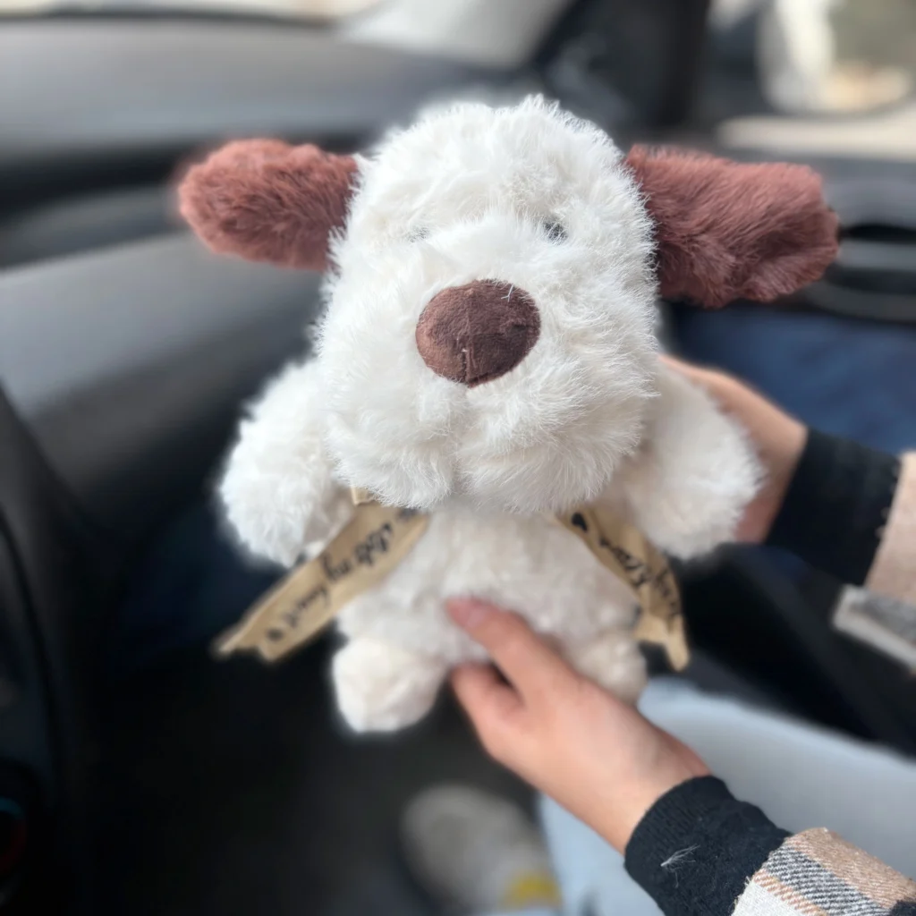 عروسک اورجینال سگ بارنی نشسته