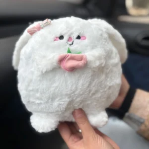 عروسک خرگوش هلو به دست 25 سانت