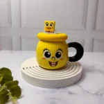 ماگ سرامیکی درب سیلیکونی نی دار