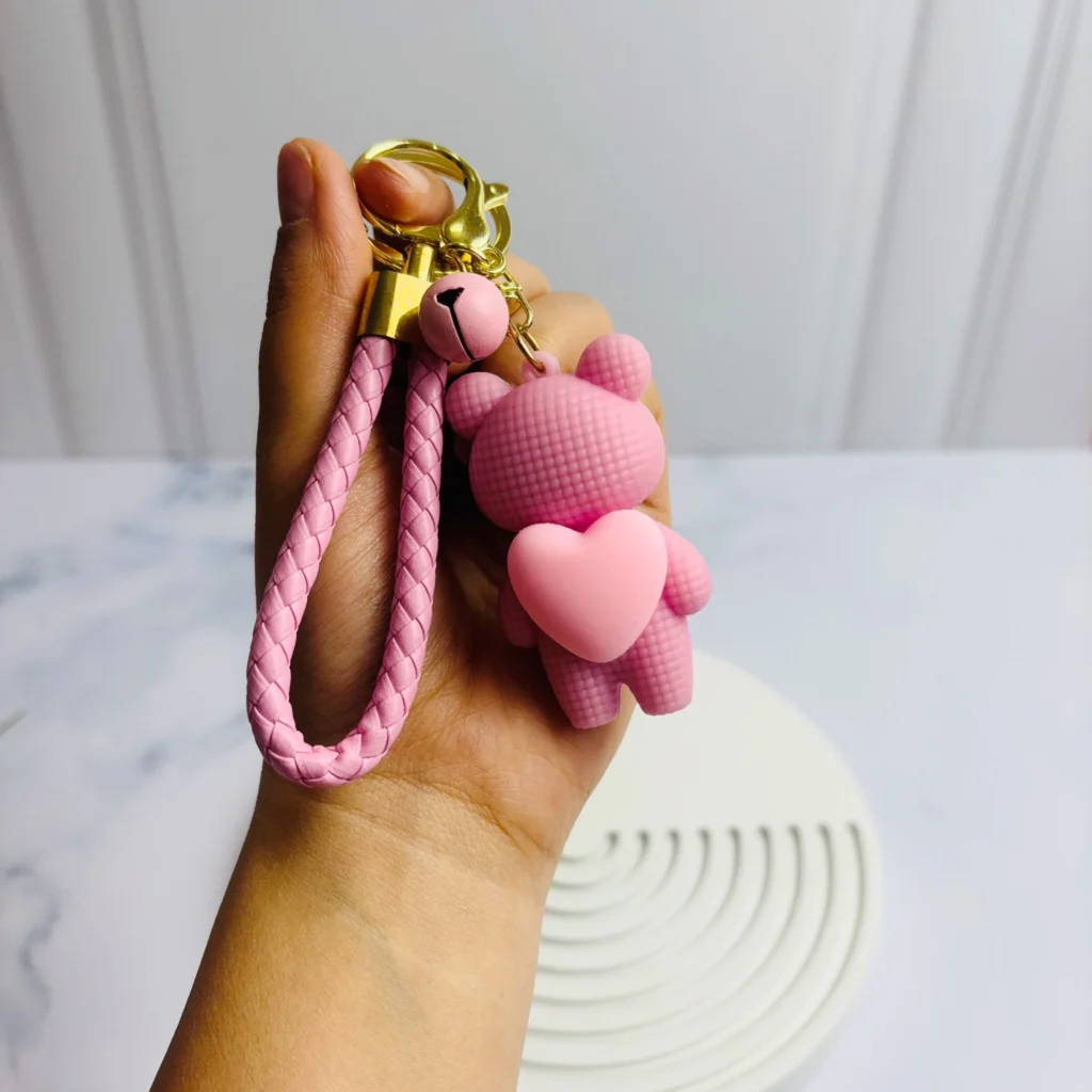 جاکلیدی سیلیکونی اورجینال خرس قلب دار