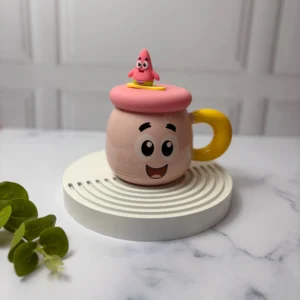 ماگ سرامیکی درب سیلیکونی نی دار