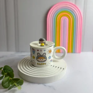 ماگ سرامیکی درب سیلیکونی فانتزی