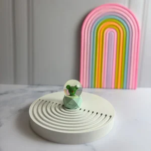 گوی شیشه ای چراغدار طرح کاکتوس